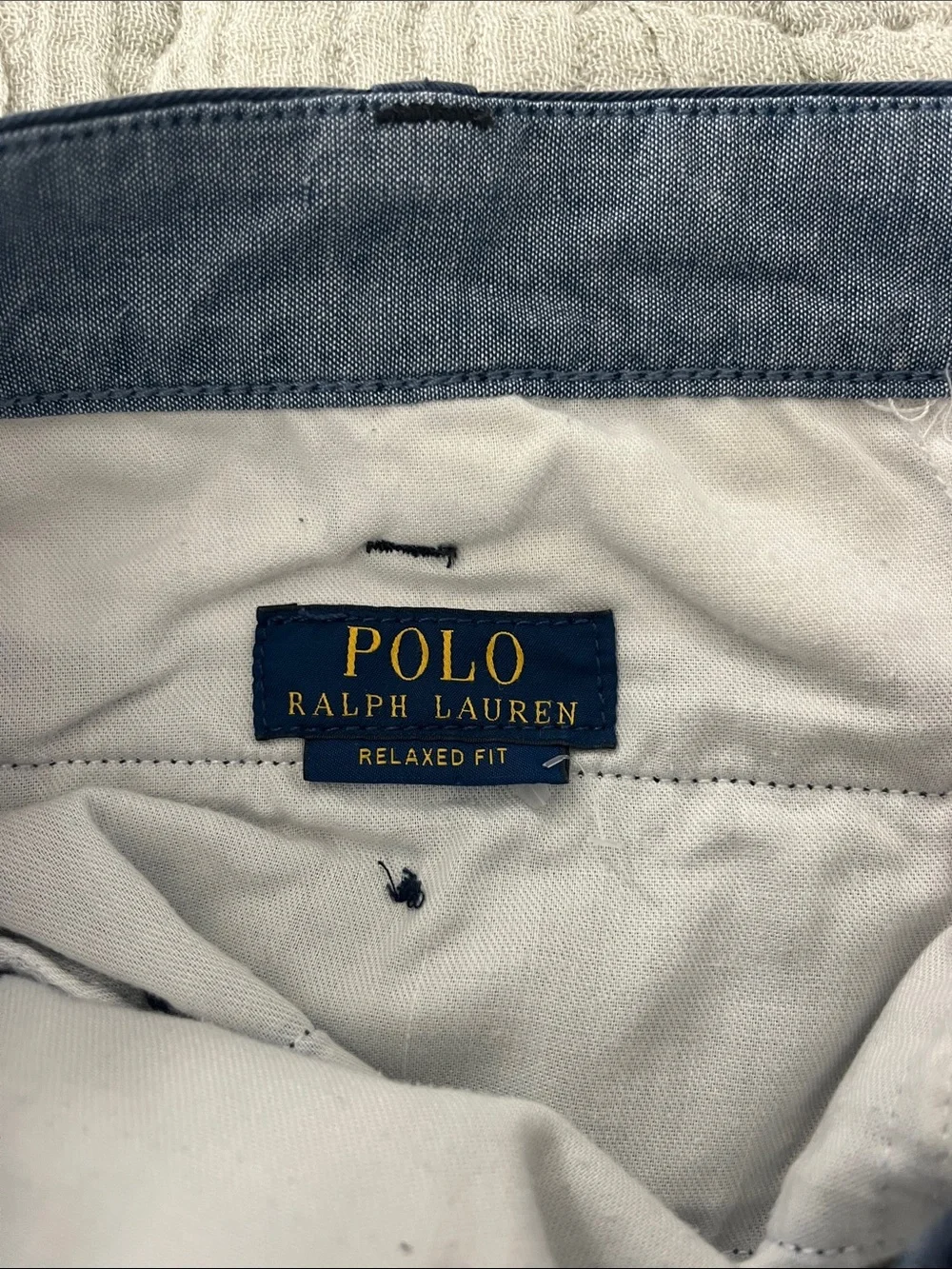 Polo by Ralph Lauren Navy Flat-Front Chino Shorts